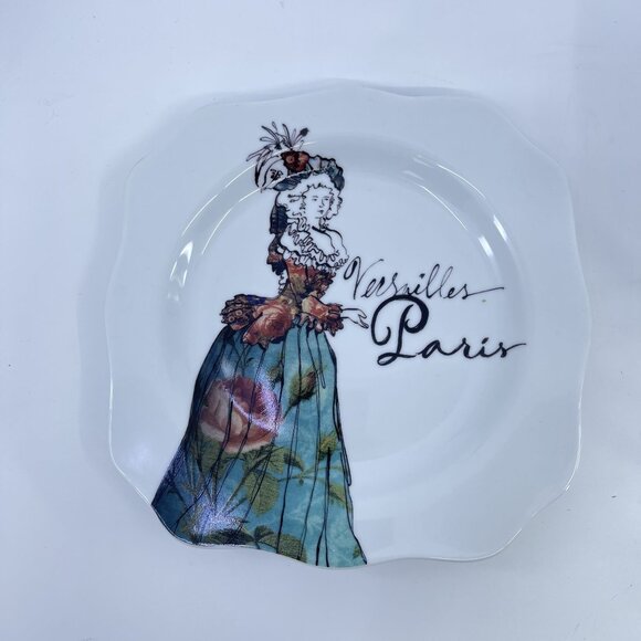 rosanna marie antionette salad luncheon plates set of 4 8" - Picture 3 of 7